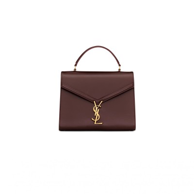 YSL CASSANDRA MEDIUM TOP HANDLE BAG IN BOX SAINT LAURENT 6239310SX0W2045 (24.5*20*11.5cm)